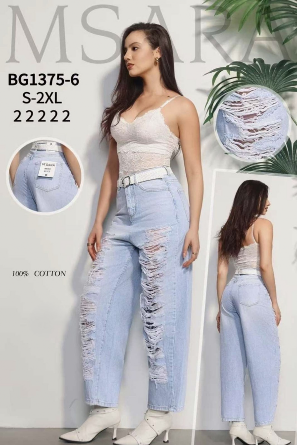 Spodnie damskie jeans Roz S-2XL, 1 Kolor .Paczka 10 szt